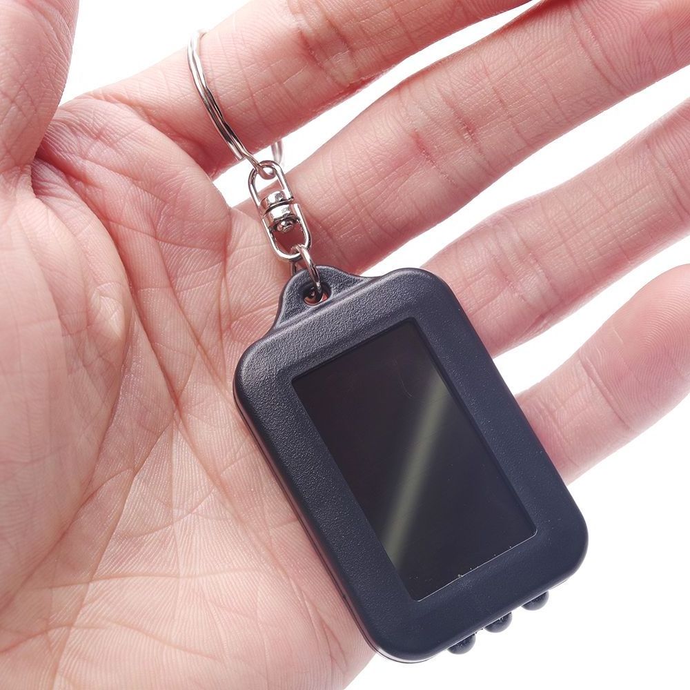 Mini Portable Solar Power 3 LED Light Keychain Keyring Torch Flashlight with Re-chargeable Built-in Battery New Brand