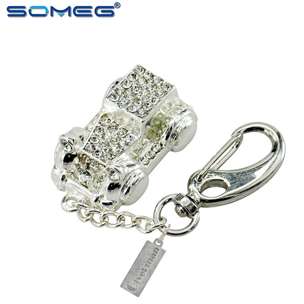 Fashion Jewelry Crystal Pumpkin Car USB Flash Drives 128GB Pen Drive Memory Stick 32GB 64GB Pendrive Disk On Key Gift