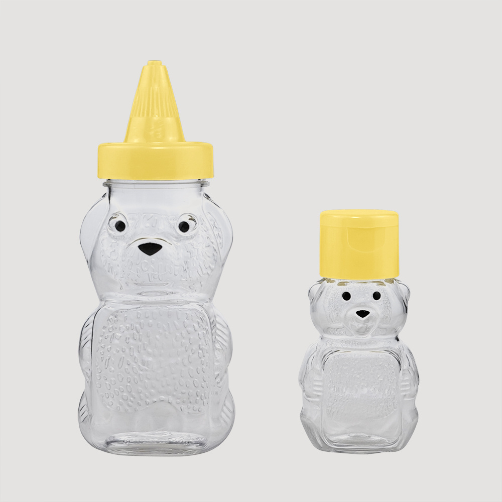 45ml 120ml PET Plastic Squeeze Bottle Empty Cute Unique Bear Shape Bottles Sauce Bottle  for Convenient Use