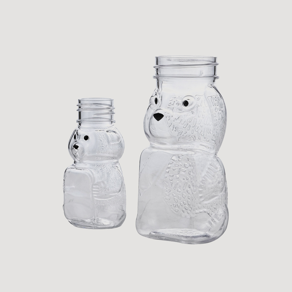 45ml 120ml PET Plastic Squeeze Bottle Empty Cute Unique Bear Shape Bottles Sauce Bottle  for Convenient Use