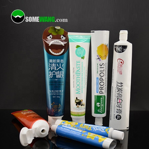 Wholesale BPA Free 100g Soft Laminated Squeeze Aluminium Toothpaste Tube Empty Cosmetic Tube