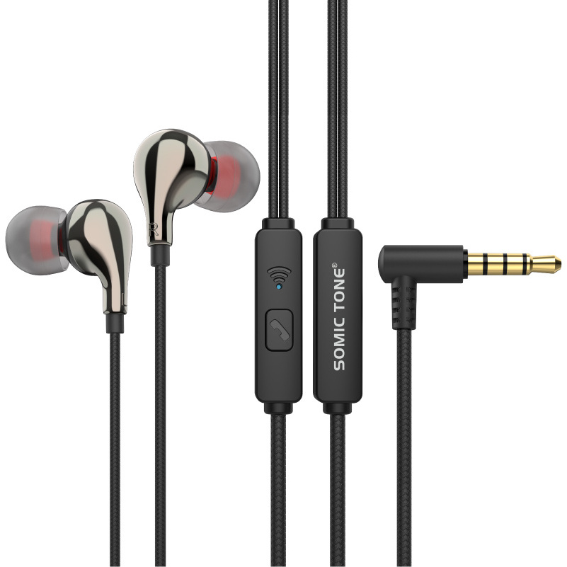 Earphones 3.5mm In-Ear 1.1m Wired Control Sport Headset Wired Headphones For Computer Huawei Honor Smartphone With Microphone