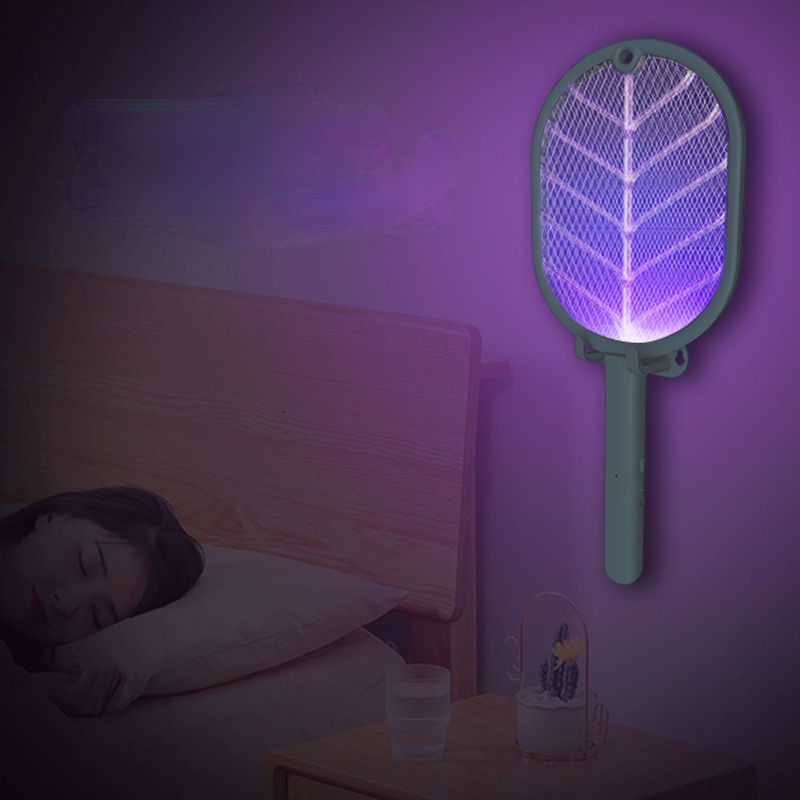 3 IN 1 LED Mosquito Killer 3000V Electric Bug Zapper Insect Killer USB Rechargeable Fly Swatter Trap Anti Mosquito Flies