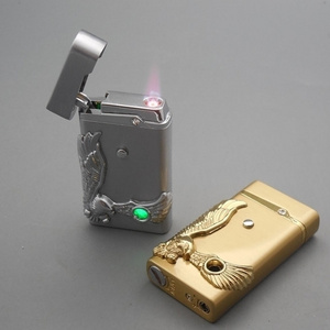 Embossed Eagle Inflatable Touch Electronic Induction Lighter Personality Thin Windproof Gas Lighter