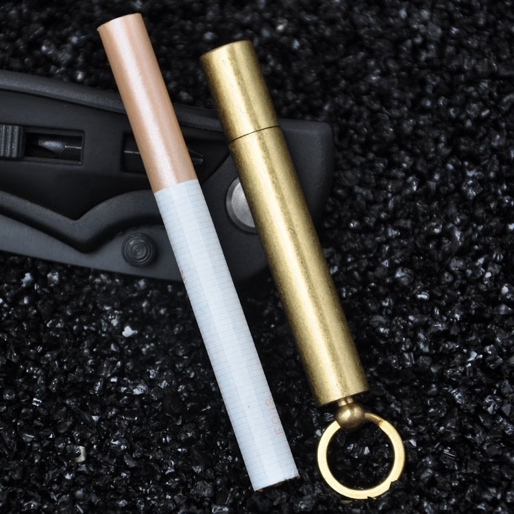 IMCO metal copper slim kerosene lighter,Mini long gasoline cigarette smoking lighter,Key chain