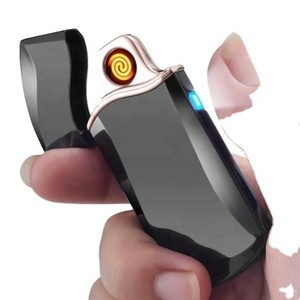 F7 touch the electronic smart fingerprint sensor for charging against wind USB cigarette lighter