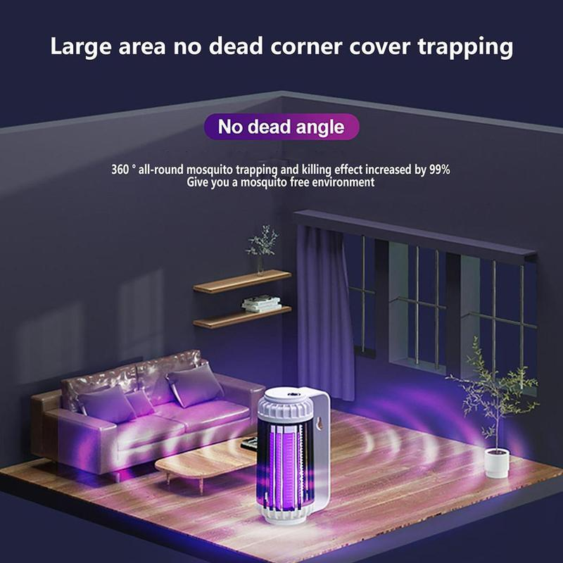 Mosquito Killer Electric Shock Lamp Photocatalyst Kill Fly Insect Mosquito Trap Outdoor USB Home Charging Zapper Repel