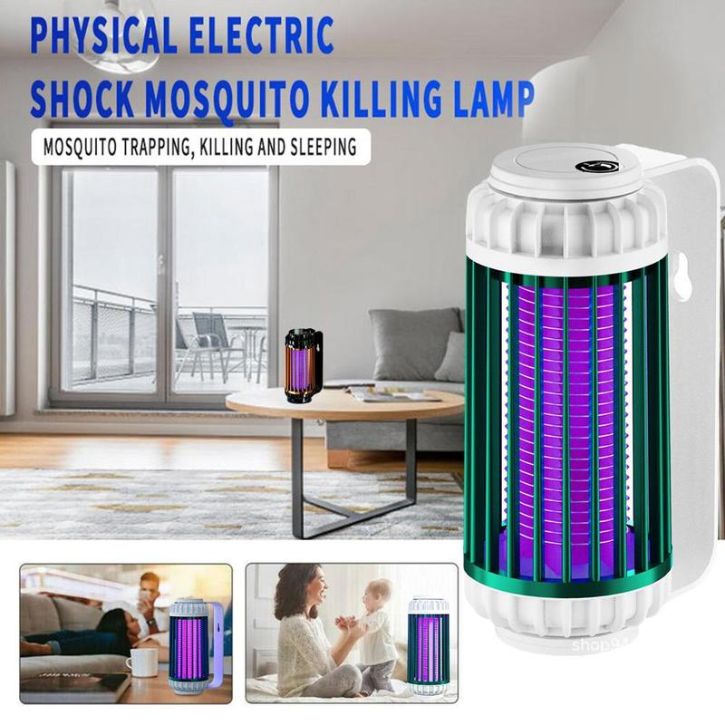 Mosquito Killer Electric Shock Lamp Photocatalyst Kill Fly Insect Mosquito Trap Outdoor USB Home Charging Zapper Repel