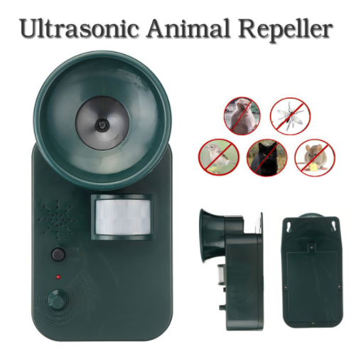 Portable Waterproof Harmless Safe Outdoor Indoor Ultrasonic Animal Rodent Cat Repeller Pest Dog Fox Deterrent Chasers Repellent