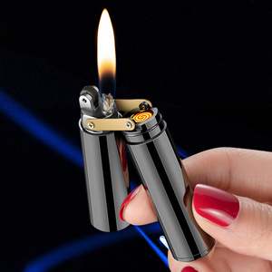 Nunchaku Gasoline-electric Lighter Novelty Blowing Plasma USB  Lighter Flint Kerosene Ignitor Cool Gadgets For Men