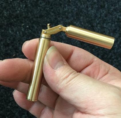 Retro Brass Flint Kerosene Lighter Nunchaku Free Fire Grinding Wheel Gasoline Lighter Metal Cigarette Lighter Gadget For Men