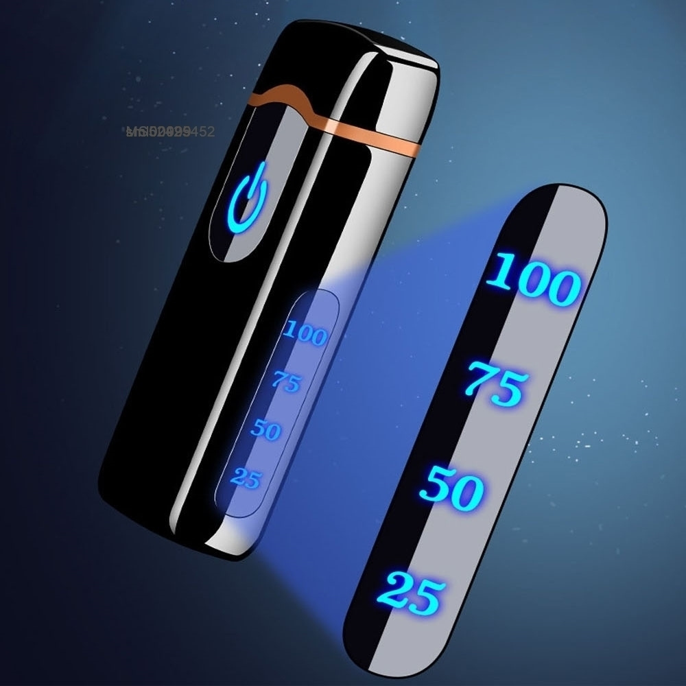 Creative Plasma Lighter Windproof Electric Candle Lighters Single Arc Super Firepower Power USB Rechargeable Lighter