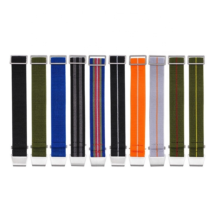 Parachute Elastic Nylon Strap Substitute  Woven Strap Outdoor Sports Strap 18 20 22 24mm