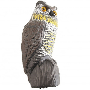 Solar Realistic Owl Killer Hunting Scarecrow Decoy Energy Crops Repellent Bird Garden Tools Rodent Pest Repeller