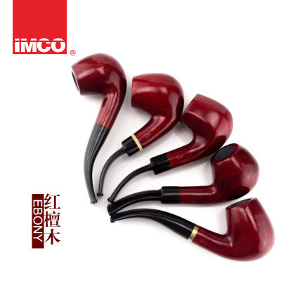 IMCO Ebony wooden red pipe Smoking tobacco pipe