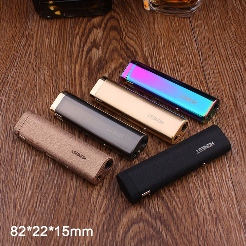 Creative Portable Encendedor Electrico Smoking Accessories Usb Rechargeable Turbo Cigarette Plasma Lighter Gadgets For Men