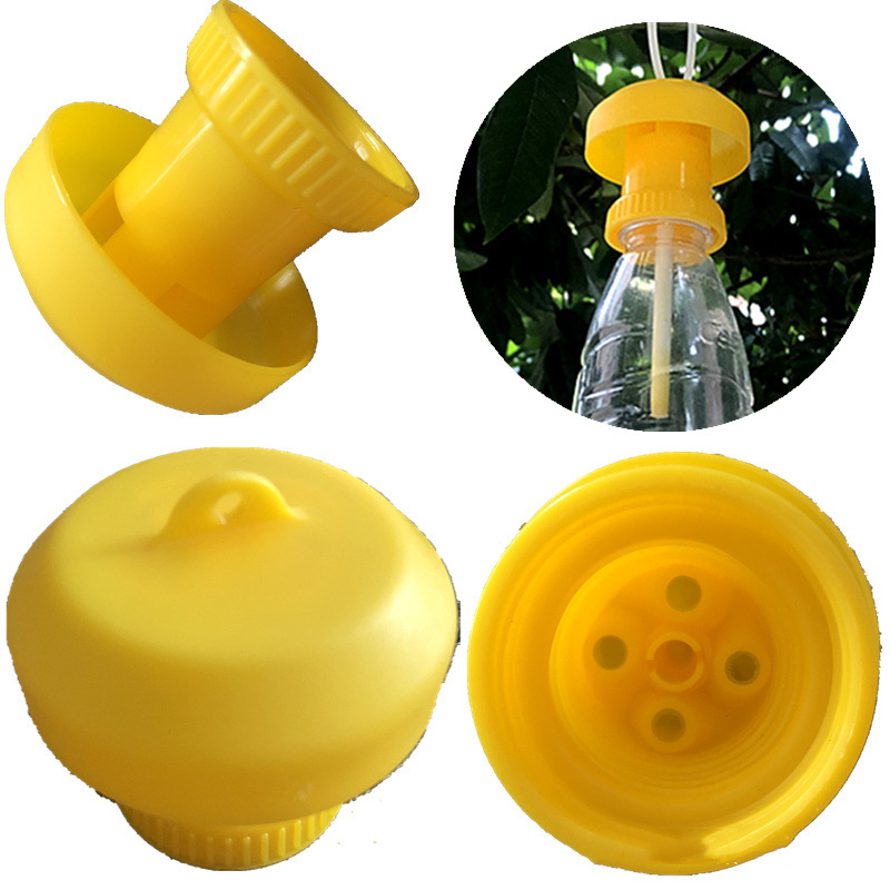 Fruit Fly Trap Killer Plastic Yellow Drosophila Trap Fly Catcher Pest Insect Control for Home Farm Orchard Garden Supplies