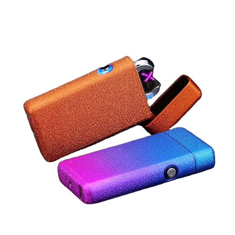 USB Electronic Dual Arc Pulsed Plasma Lighter for Cigar Cigarette Windproof Lighters Smoking Accessories