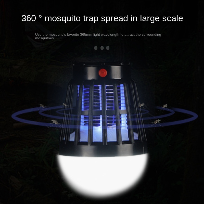 New outdoor new USB rechargeable mosquito killer solar led multi-purpose mosquito repellent camping light