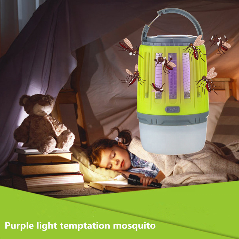 USB Charging Mosquito Killer Trap LED Night Light Lamp Bug Insect Lights Killing Pest Repeller Camping Light