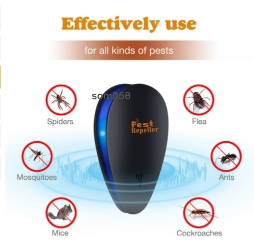 Electronic Ultrasonic Pest Control Repeller Plug In Insect Repellent Killer for Mouse Mosquito Cockroach Bugs