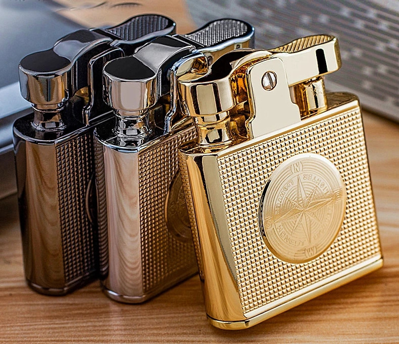 Honest Luxury Waterproof Windproof Kerosene Lighter Retro Copper Cigarette Cigar Lighter Mens Smoking Tool Men Gift Gadgets