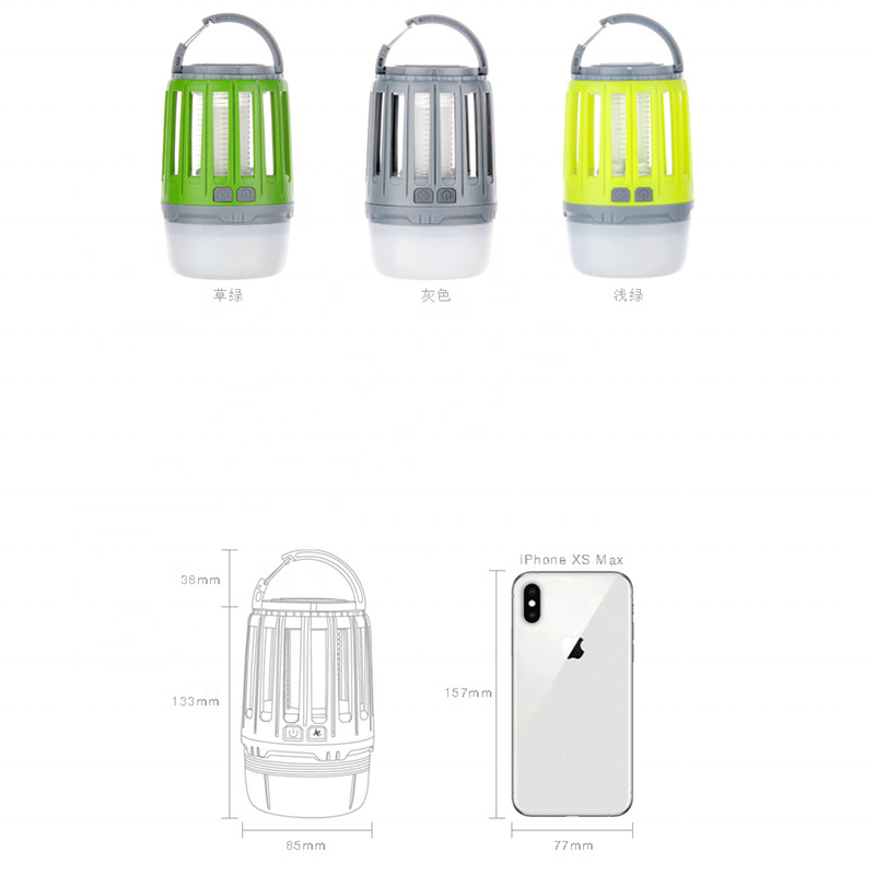 USB Charging Mosquito Killer Trap LED Night Light Lamp Bug Insect Lights Killing Pest Repeller Camping Light