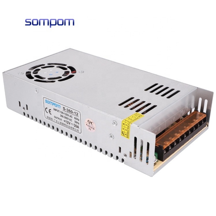 S-350-12 LED Power Supply 1A 2A 3A 5A 8A 10A 15A 20A 30A 5v 12v 24v 48v DC industrial smps switching power supply