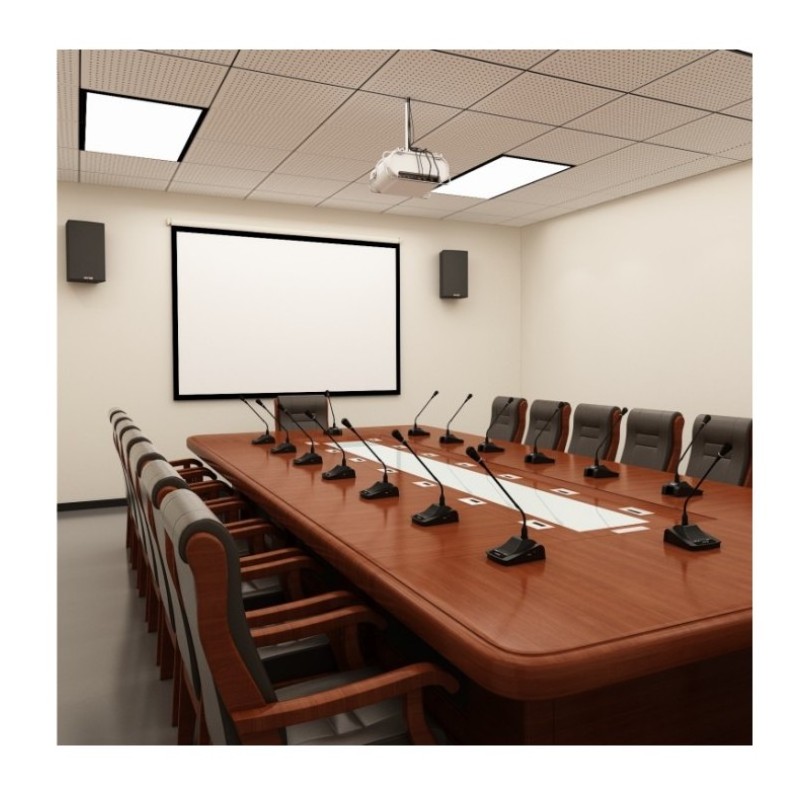 wired cable audio conference room desktop mic microphone and speaker set gooseneck microphone with speaker connection