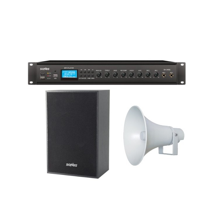 speakers with mixer amplifier public address system audio professional full set public address pa system power amplifier