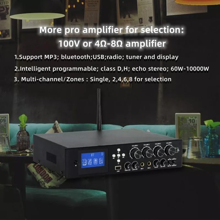 China sound standard audio power amplifier music mini pa amplifier bluetooth