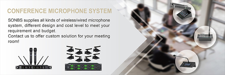 voting conference system wired microphone and speaker for conference table audio