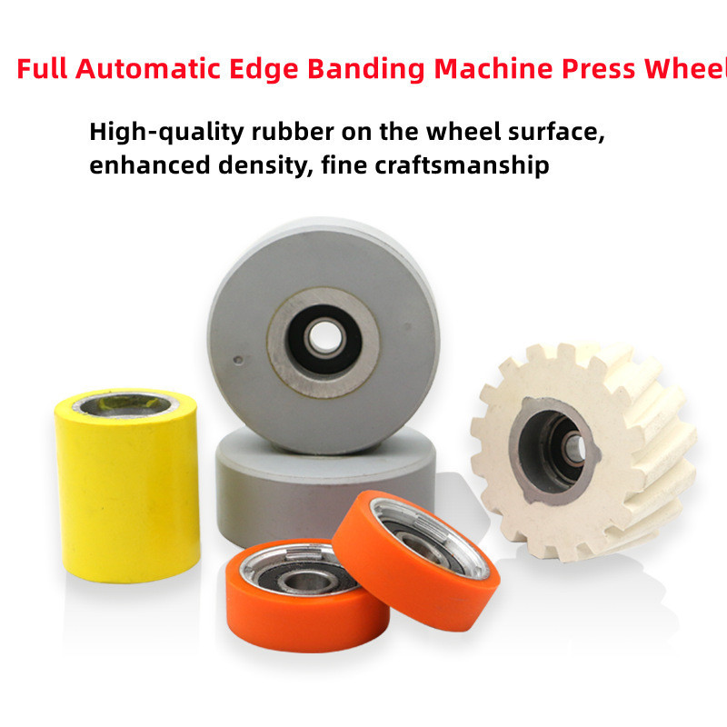 Rubber Wheel Jidong Automatic Edge Banding Machine Accessories Conveying Pressure Wheel Roller Feeding Wheel