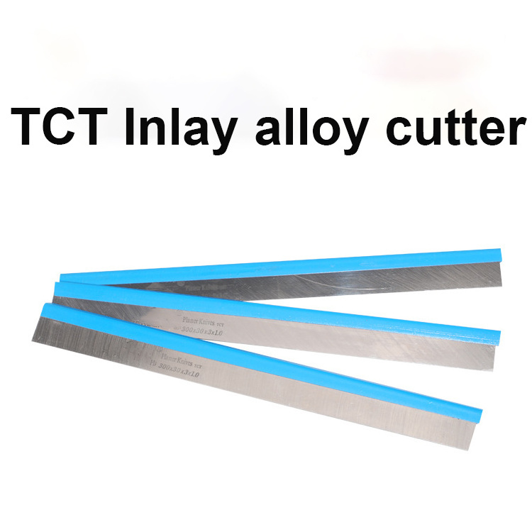 TCT Inlay Alloy Cutter OEM ODM HSS TCT Inlay Tungsten Carbide Planner Knives Alloy Planer Blade For Woodworking Machine