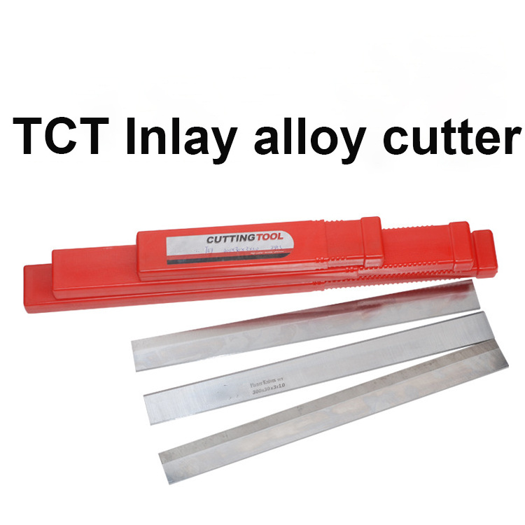 TCT Inlay Alloy Cutter OEM ODM HSS TCT Inlay Tungsten Carbide Planner Knives Alloy Planer Blade For Woodworking Machine