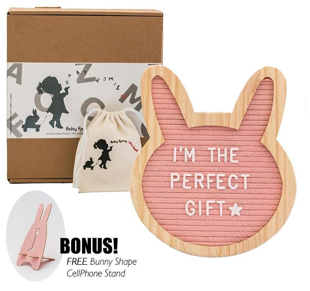 Felt Letter Board- Pink Bunny 10