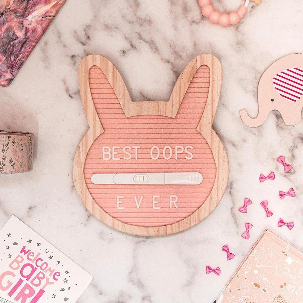 Felt Letter Board- Pink Bunny 10