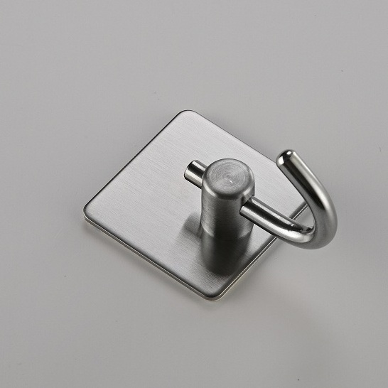 Sondoly Stainless Steel Brushed Nickel Bathroom Kitchen Organizer Self Adhesive Robe Towel Hook