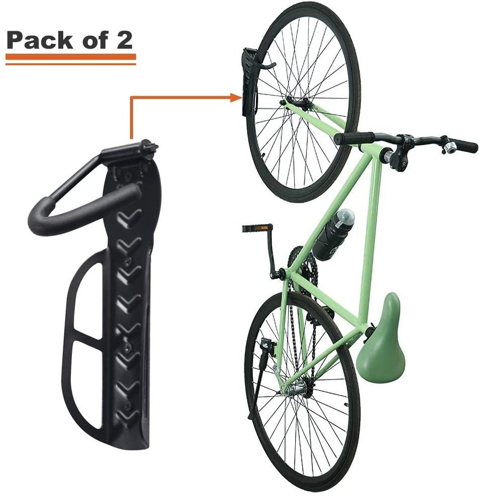 Bike Rack Garage Wall Mount Bike Hanger Storage System Vertical Bike Hook for Indoor Shed