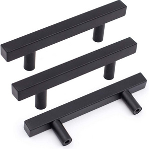 Black Cabinet Pulls 3 inch Black Drawer Pulls Modern Kitchen Hardware Stainless Steel Cabinet Hardware for Dresser Cupboard