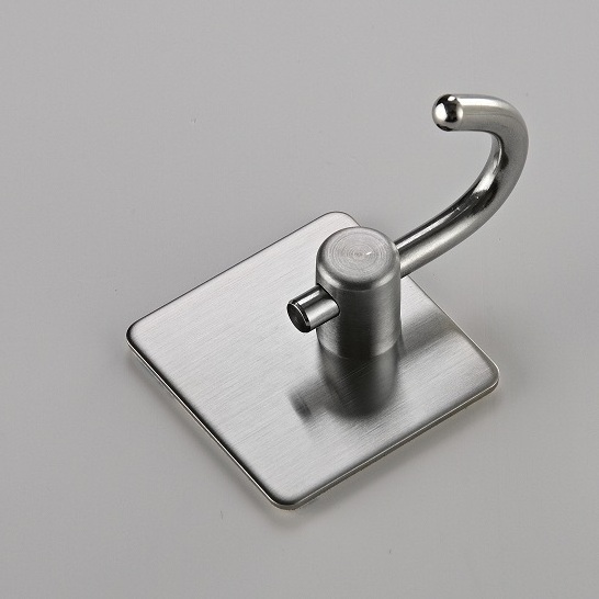 Sondoly Stainless Steel Brushed Nickel Bathroom Kitchen Organizer Self Adhesive Robe Towel Hook