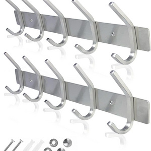 Heavy Duty Coat Hooks Wall Mounted  Coat Hanger for Hat Towel Purse Robes Jacket Clothes for Bathroom Entryway