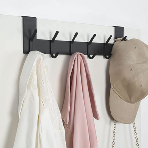 Heavy Duty Over The Door Hanger Stainless Steel Over The Door Coat Rack, Door Hooks for Hanging Towels, Clothes, Coats