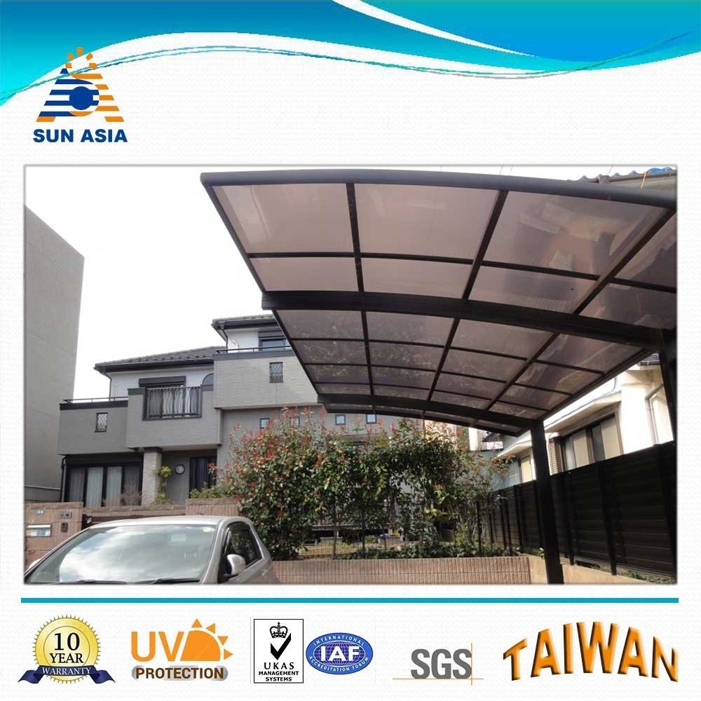 Polycarbonate car garage tents/car parking shade/car parking shed