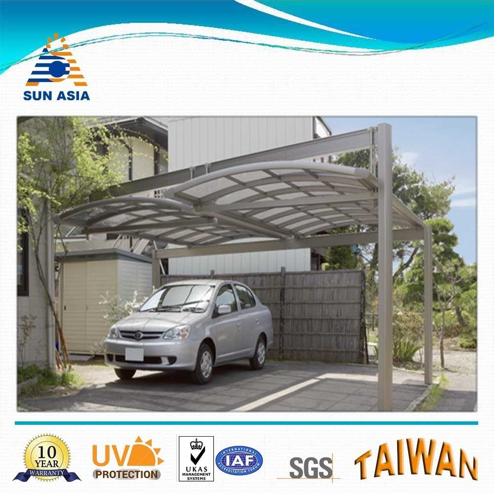 Polycarbonate carport roofing material aluminium carports with polycarbonate sheet roof for shelter