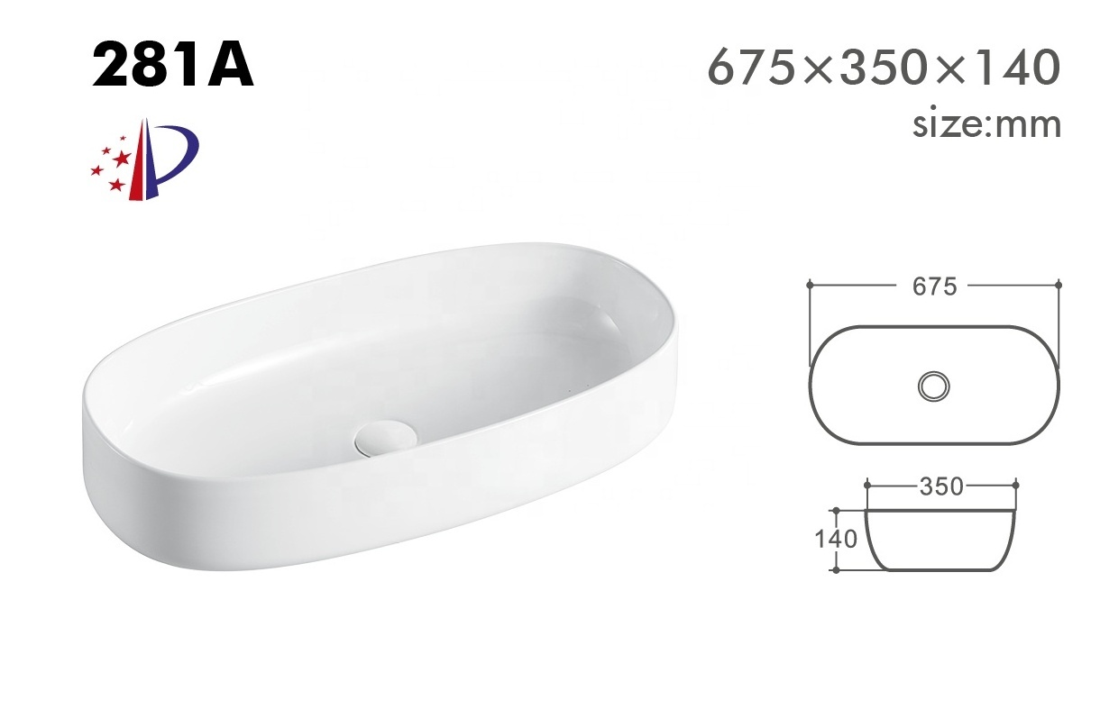 Chaozhou Excellent Quality Modern Design Wash Hand Thin Round Circular Ceramic Vessel Art Basin