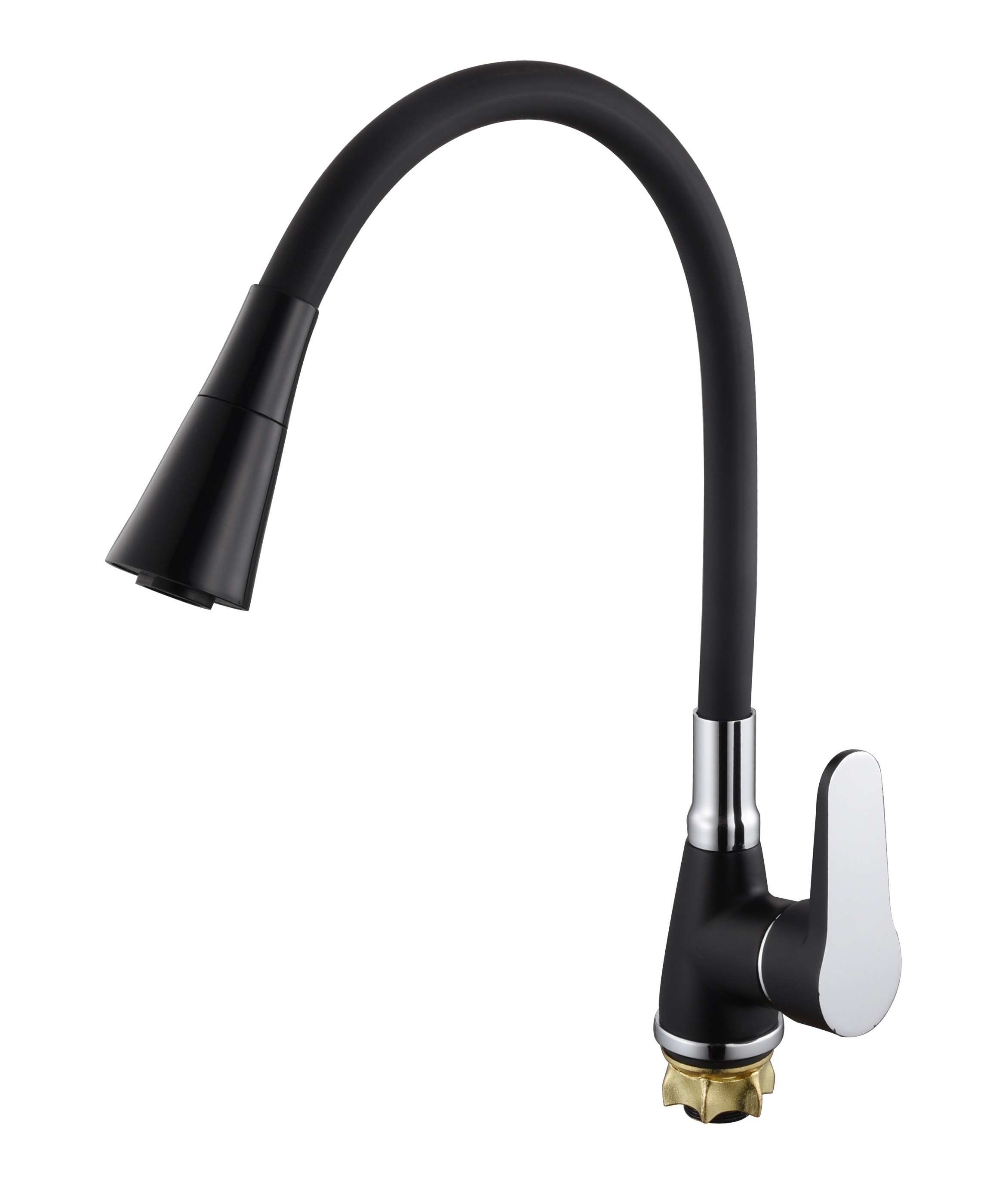 Modern 304 Stainless Steel Kitchen Sink Water  Black Brushed Color Pull Out Smart Touch Kitchen Faucet