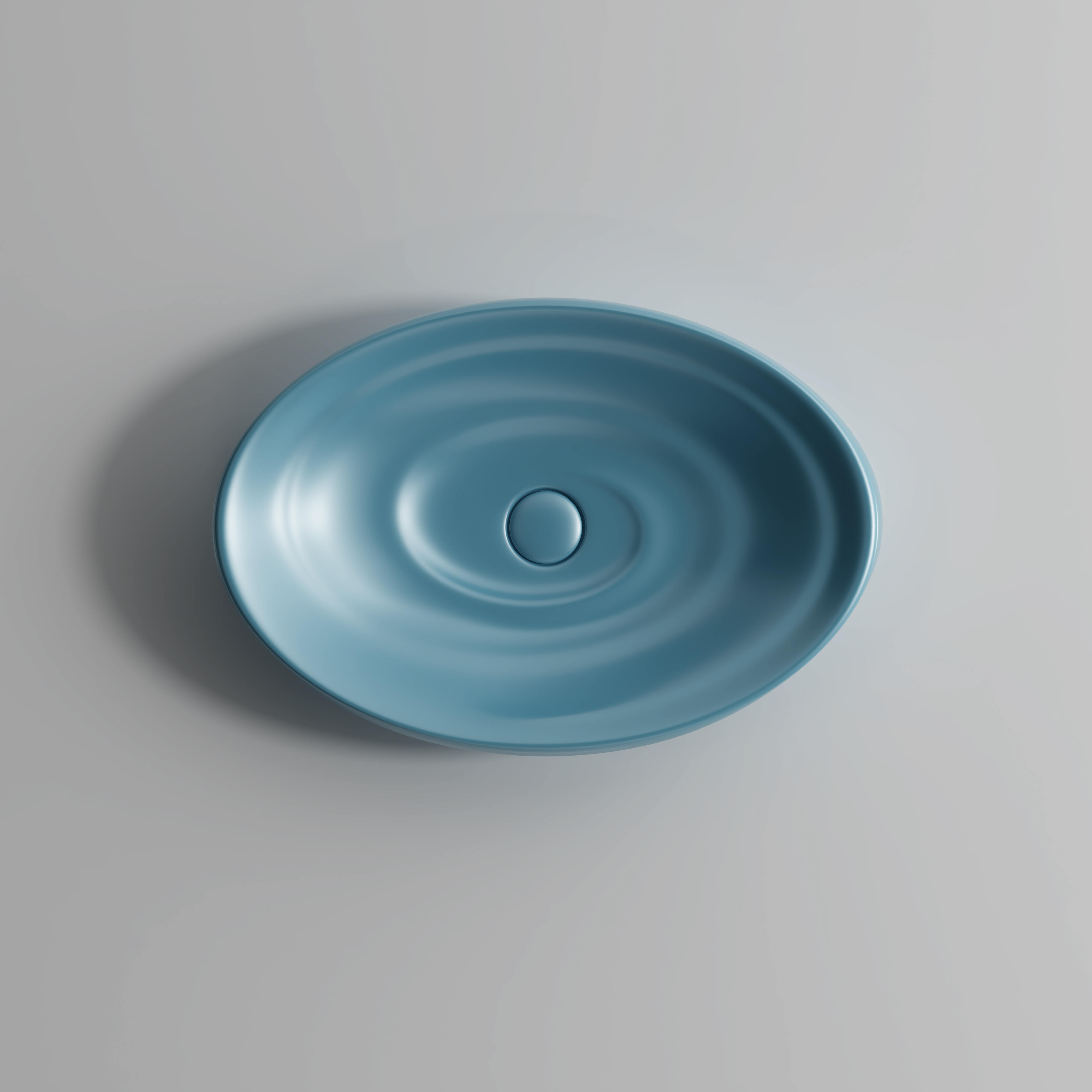 2501ML Matte Blue Sanitary Ware Handmade Snail Design Countertop Lavabo Ceramic Wash Basin Bathroom Basin