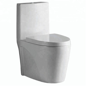 9168 Hotel Bathroom Sanitary Ware Commode Portable One Piece Ceramic Toilets Elegant Design