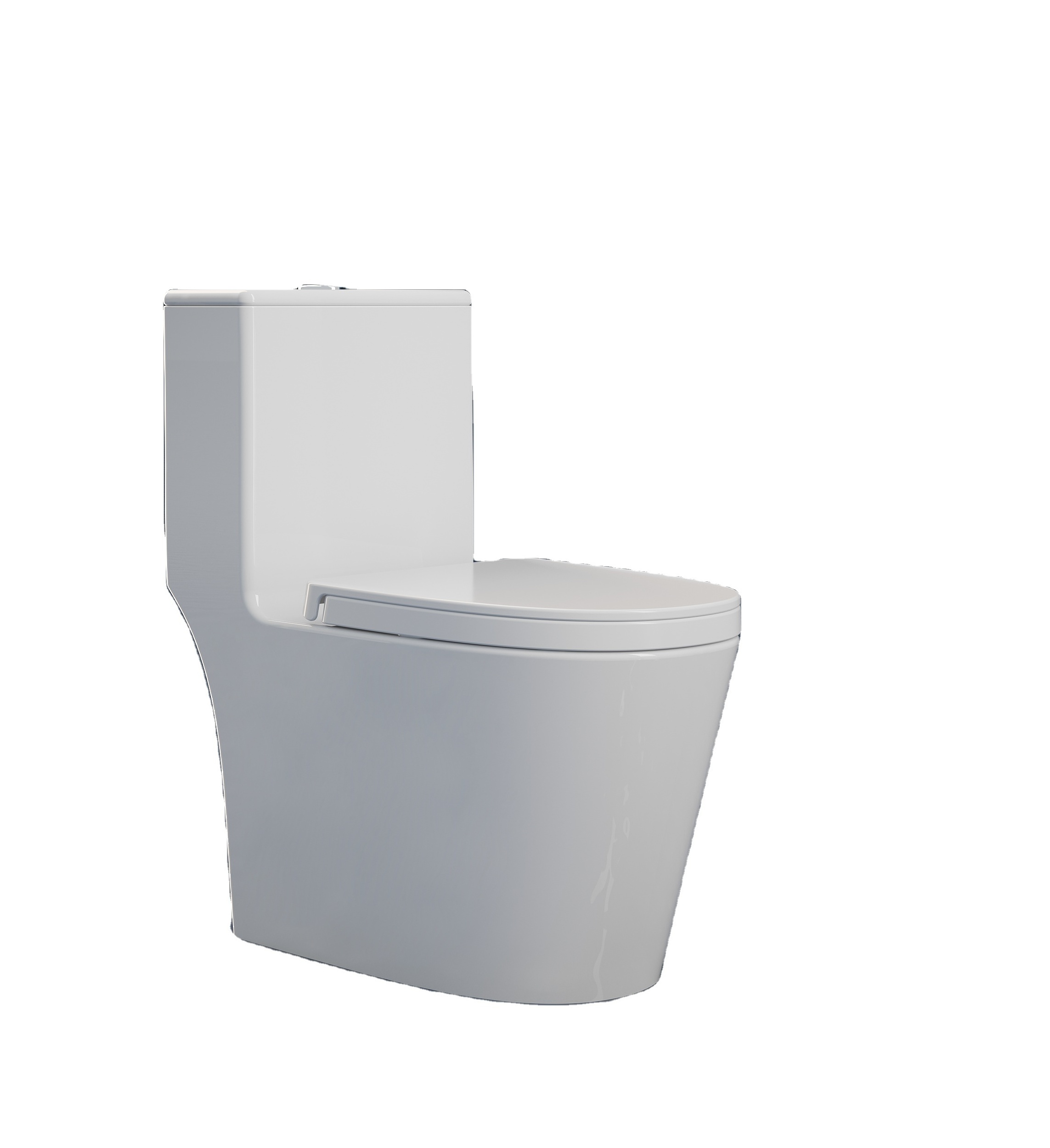 9272 Hotel Bathroom Sanitary Ware Commode Portable One Piece Ceramic Toilets Elegant Design